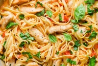 Creamy Tomato Basil Chicken Pasta Recipe for Weeknight Dinners