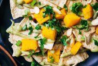 Vegan Pumpkin Nachos with Creamy Avocado Queso