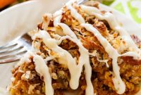 Carrot Coffee Cake Recipe with Spiced Streusel Topping
