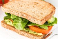 Avocado, Tomato & Baby Spinach Sandwich Recipe for Lunch