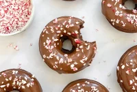 Baked Chocolate Peppermint Donuts Recipe for the Holidays