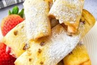 Keto Air Fryer Strawberry Cheesecake Roll-Ups Recipe
