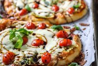 Ravioli Pizza on Flatbread with Creamy Alfredo (Video)