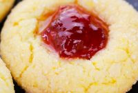 Cake Mix Thumbprint Cookies with Jam Filling