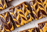 No-Bake Peanut Butter Cookie Dough Bars with Chocolate Ganache