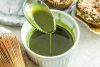 Matcha Vanilla Bean Glaze Recipe for Cakes, Donuts & Pastries