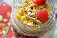Cranberry Apple Parfait Recipe with Yogurt and Granola