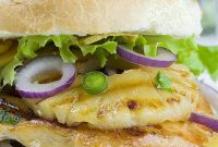 Grilled Chicken Sandwich with Tangy Pineapple Salsa
