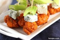 Buffalo Chicken Skewers with Spicy Avocado Ranch Dip