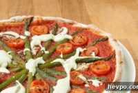 Chestnut Mushroom & Asparagus Pizza Recipe for Spring Flavor