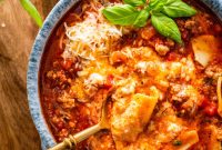 One-Pot Italian Lasagna Soup Recipe for Comforting Weeknight Meals