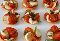 Caprese Tomato & Mozzarella Bread Tartlets