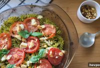 Roasted Butternut Squash & Spinach Pesto Pasta Bake Recipe
