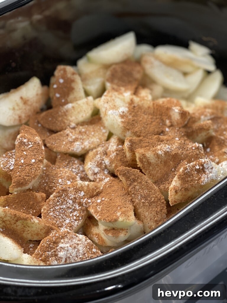slow cooker apple pie filling