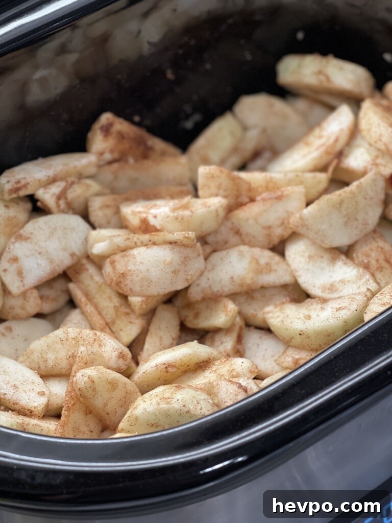 slow cooker apple pie filling
