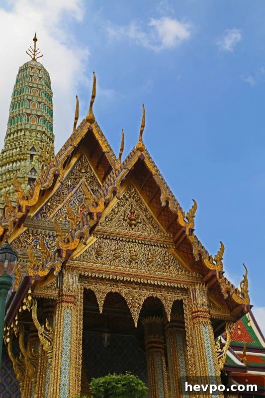 Golden buiding in the grand Palace 