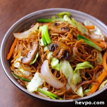 Vegetable Chow Mein: Simple Stir-Fry Noodles with Veggies 8 Vegetable chow mein served in a bowl.