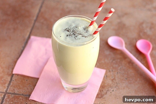 Healing My Interstitial Cystitis With Natural Therapies 7 Healthy Vanilla Avocado Milkshake sitting on a pink napkin