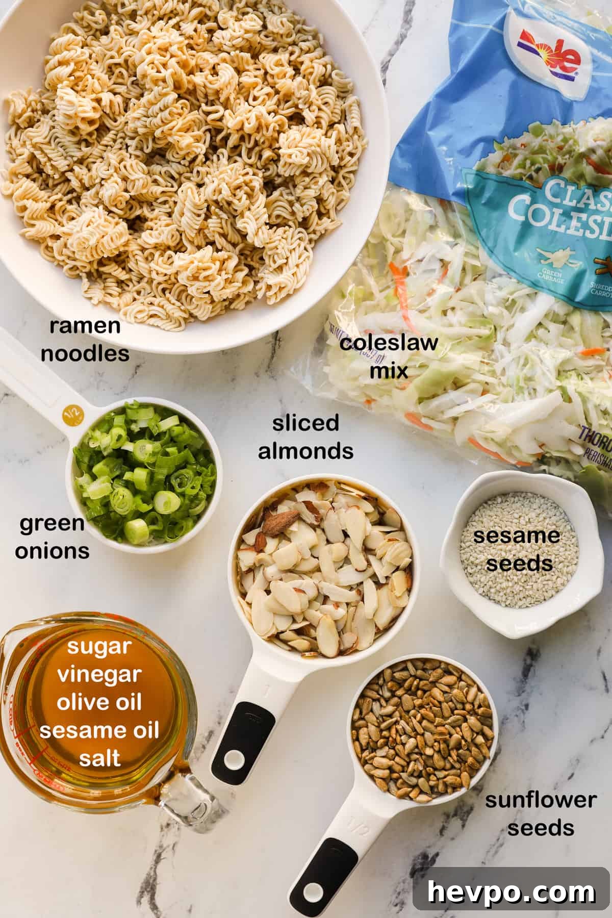 the ingredients laid out