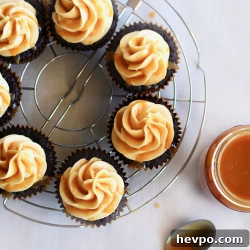 These vegan salted caramel chocolate cupcakes are some of THE BEST cupcakes I’ve ever had!