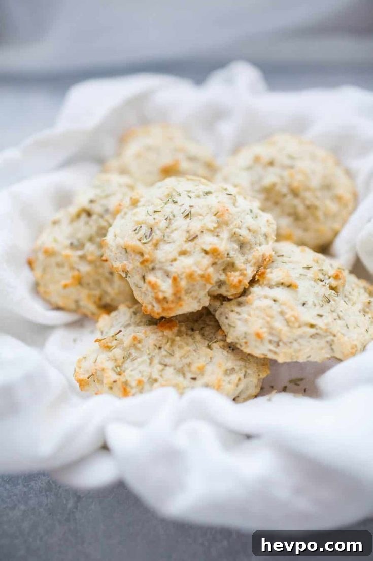 Goat cheese rosemary drop biscuits