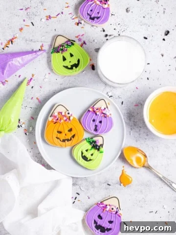plate of iced cookies
