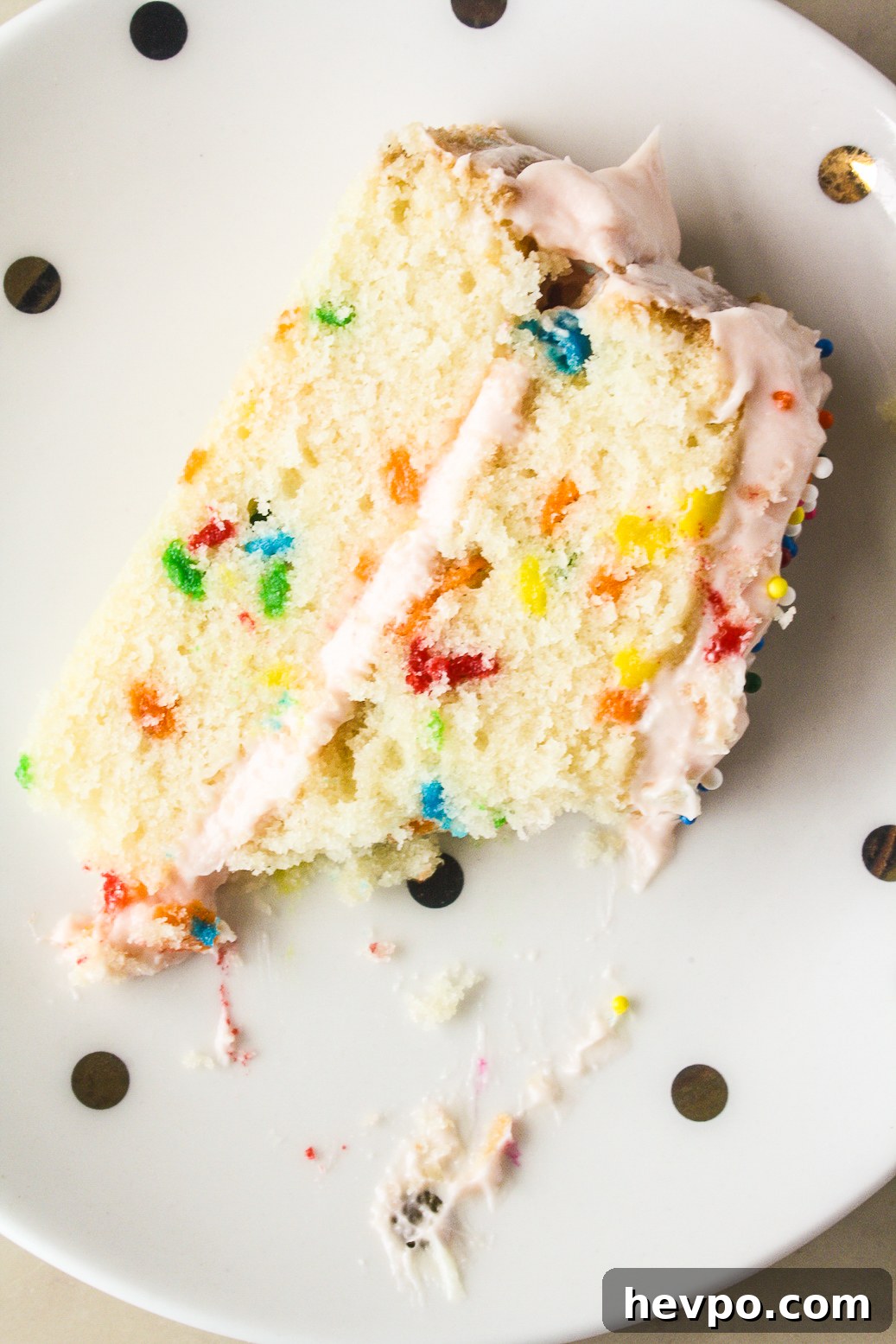 Funfetti Birthday Cake with Cream Cheese Frosting 7 Buttery layer cake with sprinkles and pink frosting!