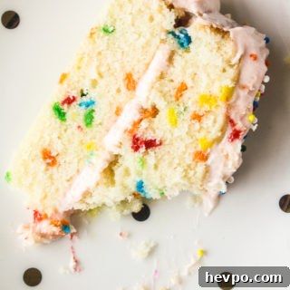 Funfetti Birthday Cake with Cream Cheese Frosting 9 Buttery layer cake with sprinkles and pink frosting!