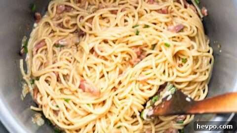 Instant Pot spaghetti carbonara