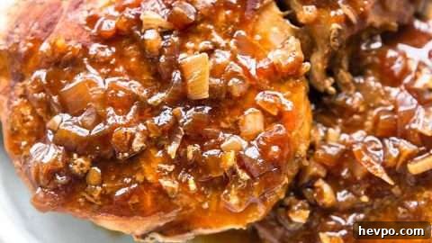 Slow cooked pork chops