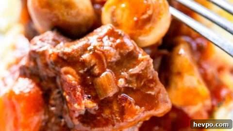Classic beef bourguignon