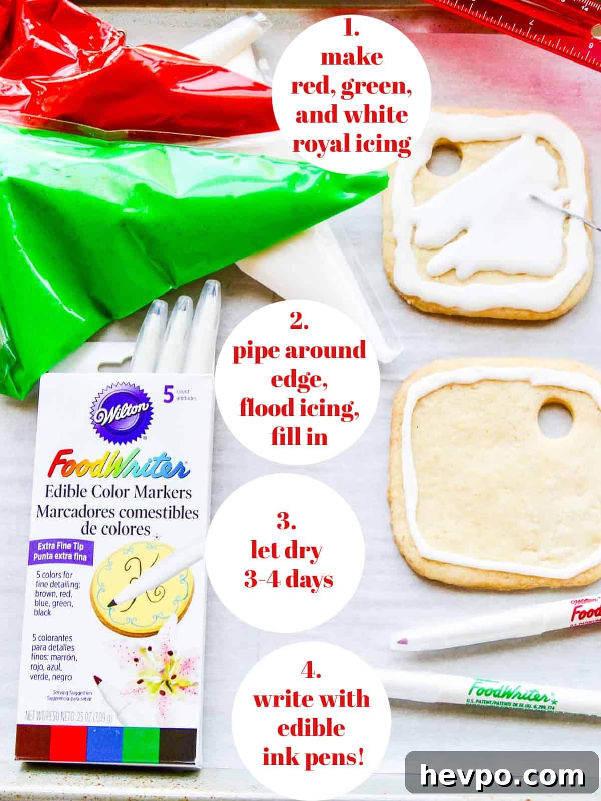 Santa wish list cookies process
