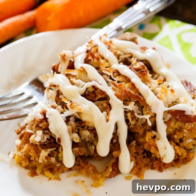 Carrot Coffee Cake Recipe with Spiced Streusel Topping 2 Carrot Coffee Cake with Cream Cheese Glaze