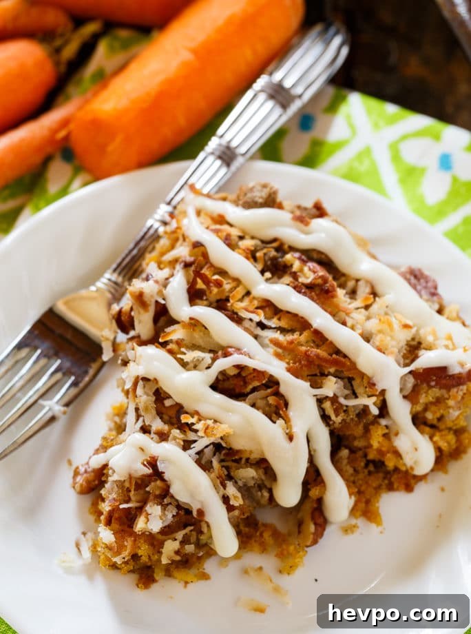 Carrot Coffee Cake Recipe with Spiced Streusel Topping 5 Carrot Coffee Cake with cream cheese glaze