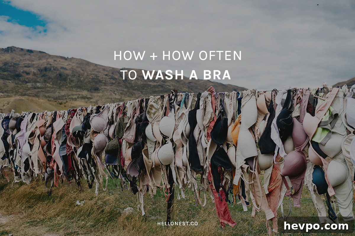 How + how often to wash a bra