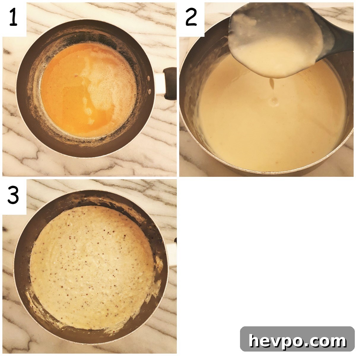 Creamy Honey Mustard Cheese Sauce Recipe 5 Steps for making honey mustard sauce..