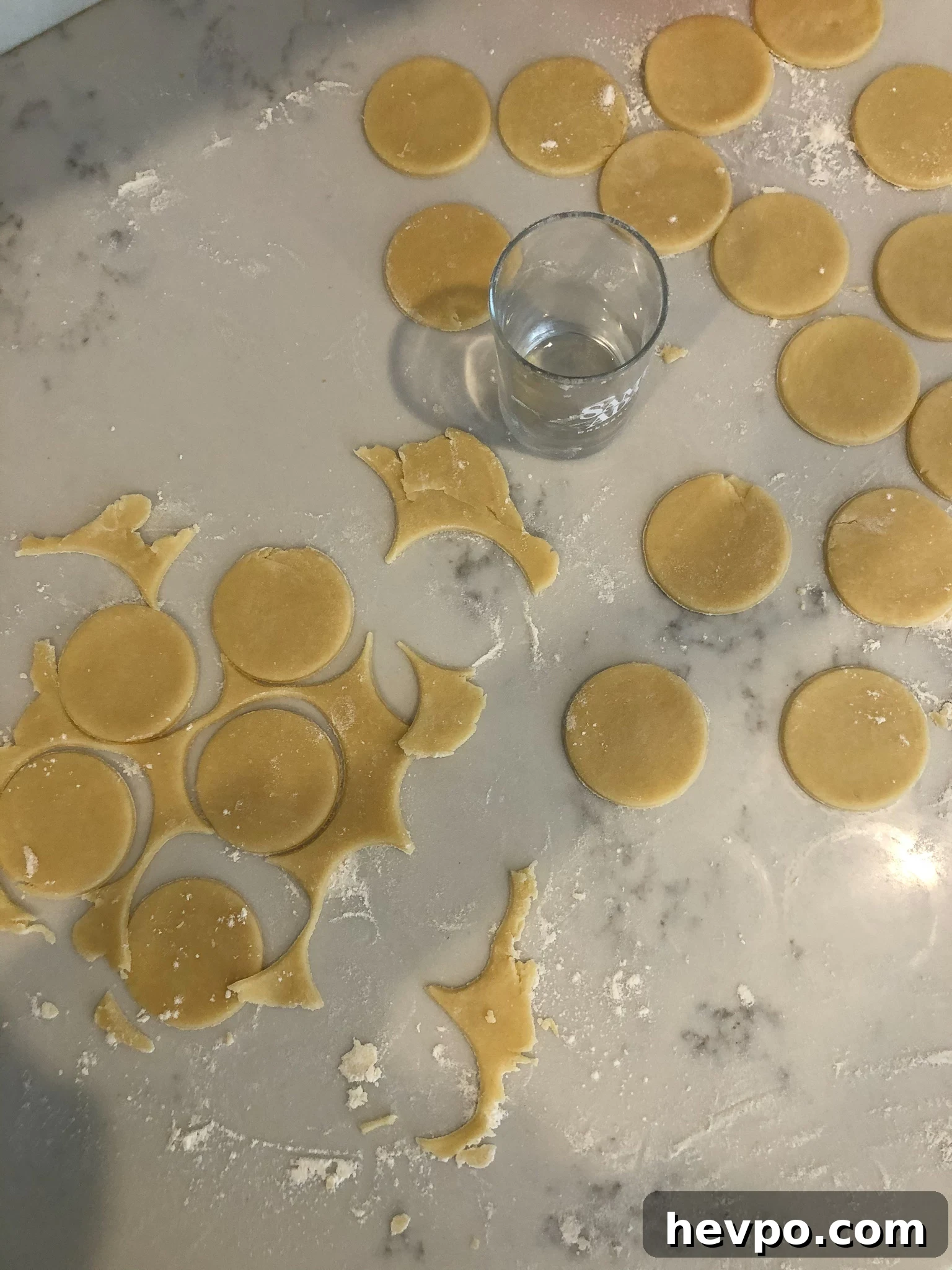 French Waffle Cookies Recipe — Crisp, Buttery Homemade Wafers 7 Dough cut into circles