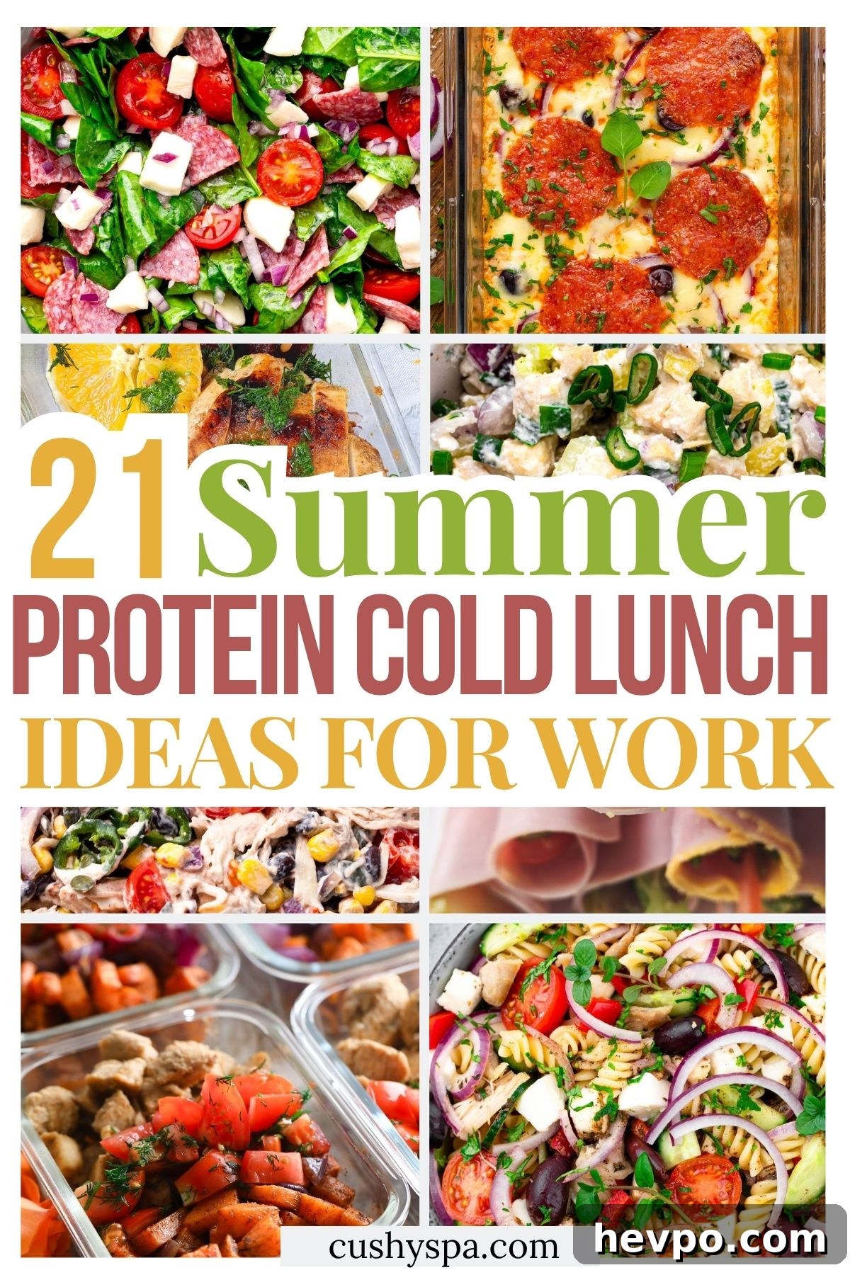 21 Summer High Protein Cold Lunch Ideas for Work