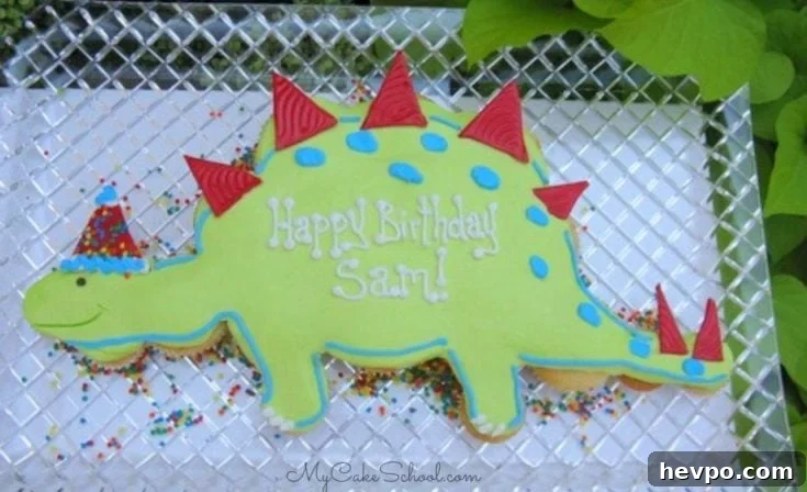 Dinosaur Pull-Apart Cupcake Cake