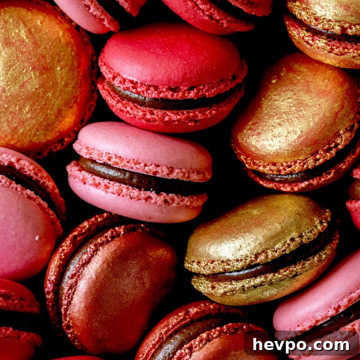 Black Cherry Macarons