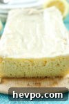 close up of the Lemon Loaf Cake