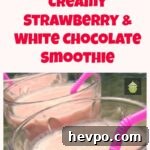 Strawberry White Chocolate Smoothie Recipe — Creamy & Indulgent 2 Creamy Strawberry and White Chocolate Smoothie