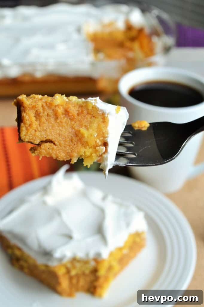 Pumpkin Crunch Cake on a fork