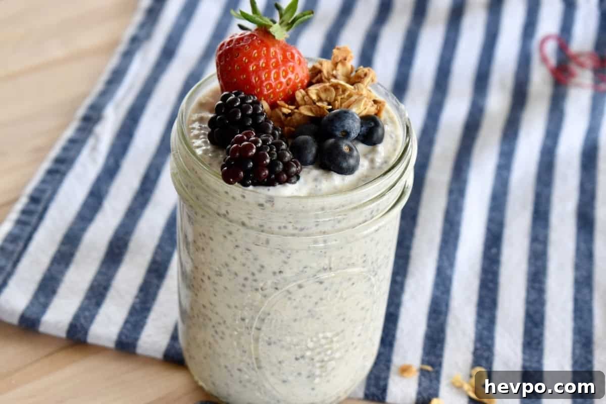 Meal-Prep Breakfast Ideas for Faster, Stress-Free Mornings 7 Chia Seed pudding recipe for how to meal prep breakfast.