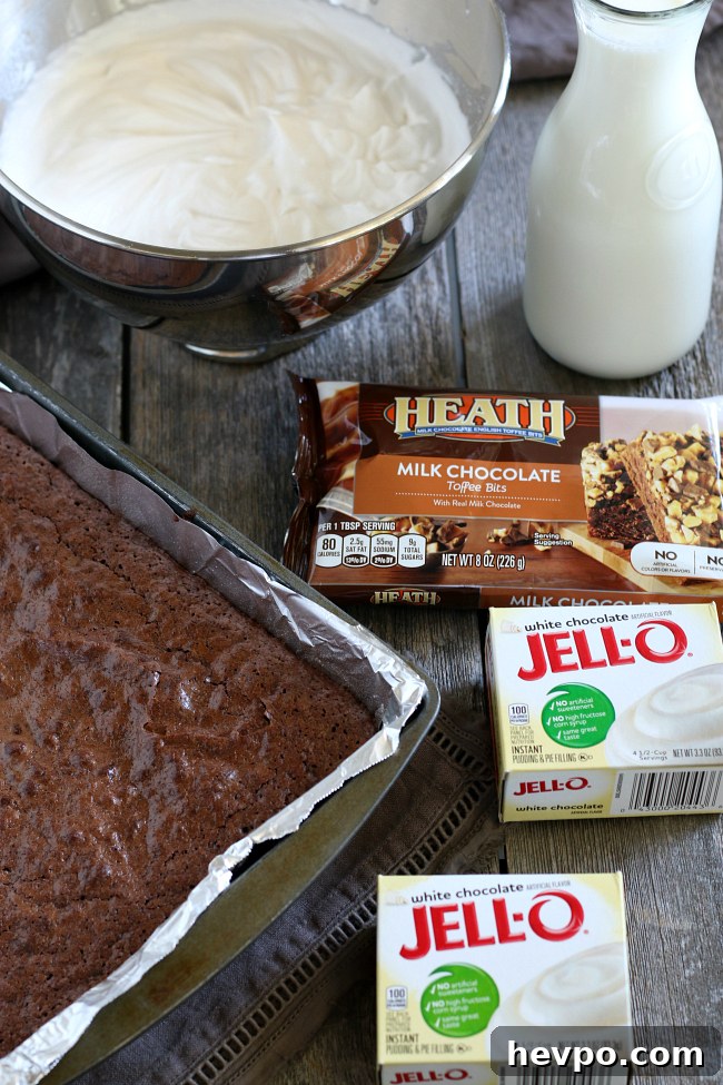 Gluten-Free Brownie, Pudding & Toffee Trifle Recipe 4 Ingredients for gluten-free brownie heath trifle