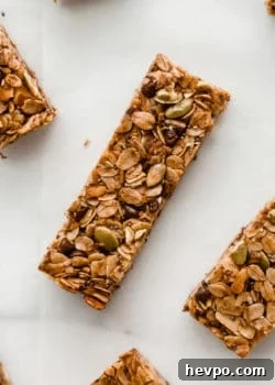 a muesli bar on parchment paper