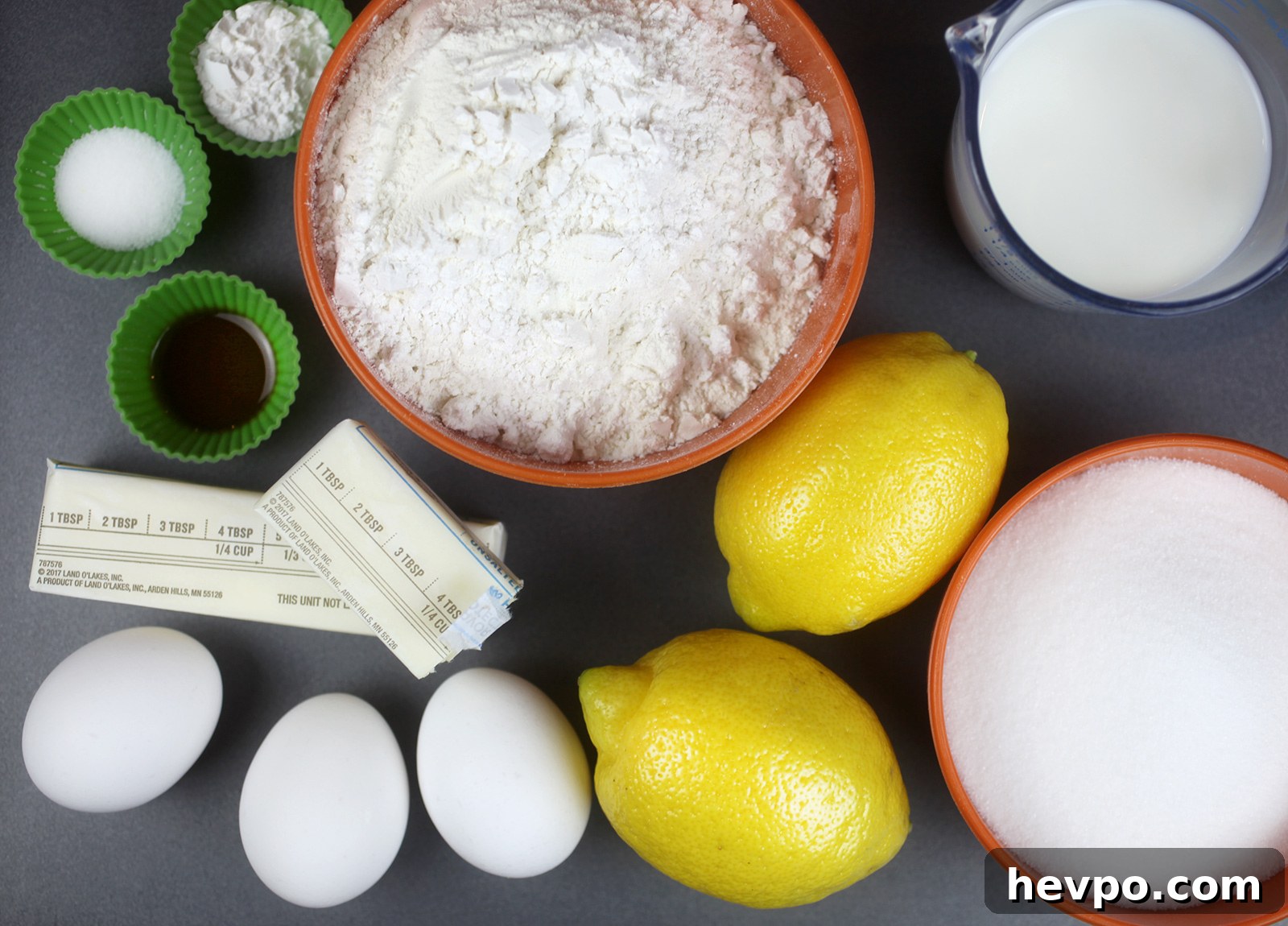 Lemon Cupcake Ingredients