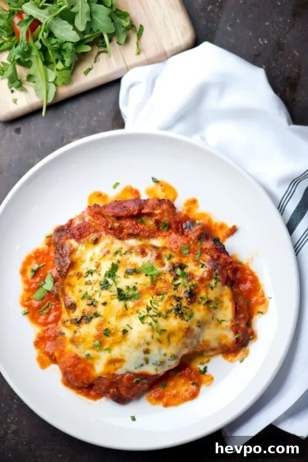 baked chicken parmesan with cheese