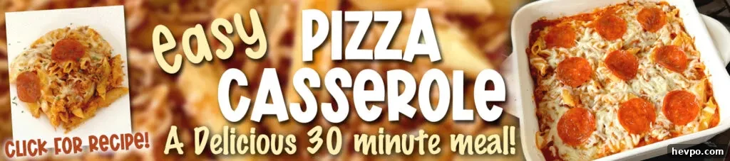 pizza casserole banner ad