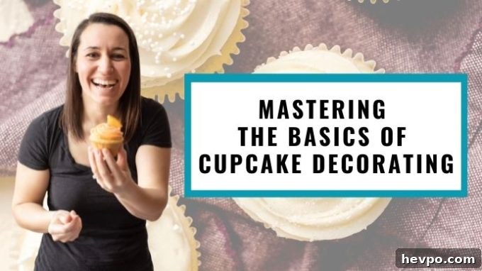 cover photo for mastering the basics of cupcake decorating course